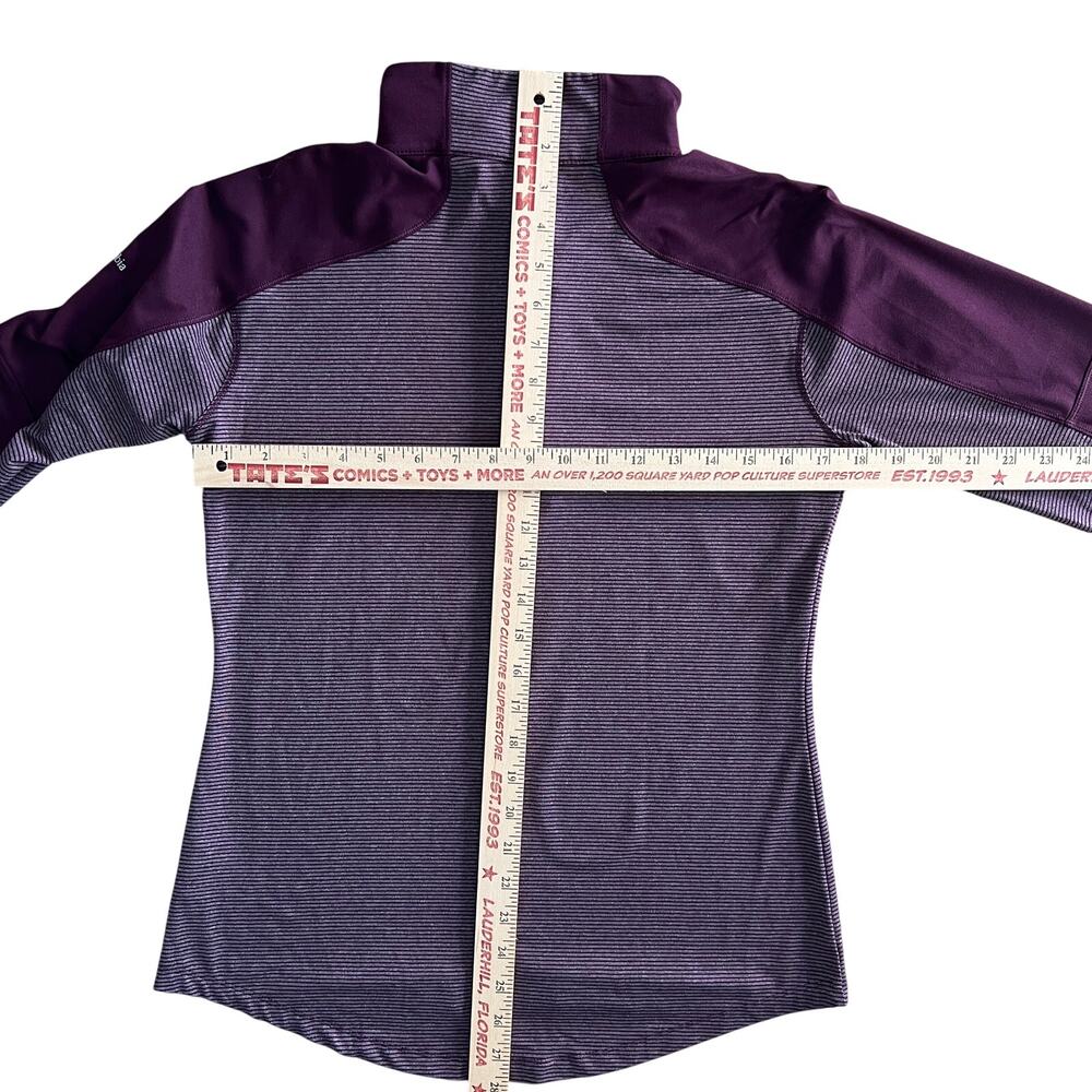 Columbia Omni-Wick Quarter Zip Athletic Pullover Purple Womens M - Picture 7 of 13